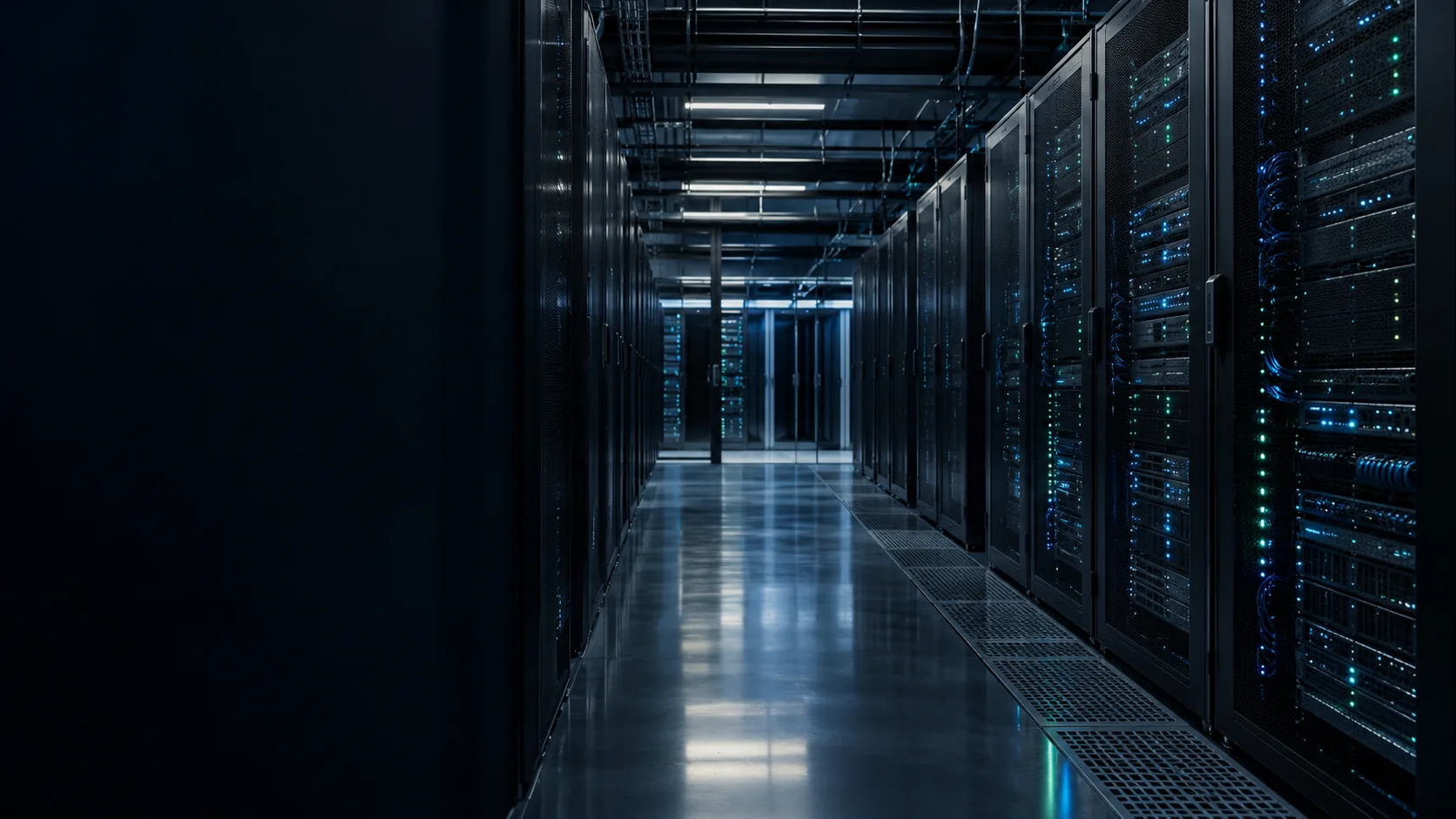 Centro de datos empresarial con servidores